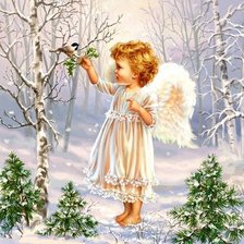 Схема вышивки «Маленький ангел»