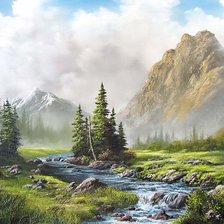 Схема вышивки «Górski potoczek»