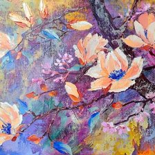 Схема вышивки «весенний сад»