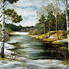 Схема вышивки «Весна прийшла»