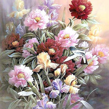 Схема вышивки «цветы»