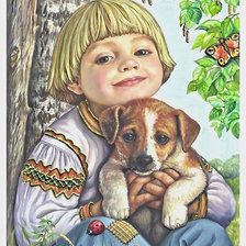 Схема вышивки «Беззаботное детство»