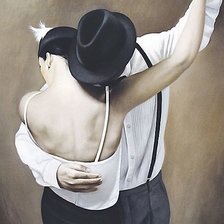 Схема вышивки «Он и она»