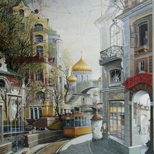 Схема вышивки «старая москва»