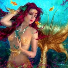 Схема вышивки «русалочка»