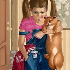 Схема вышивки «ёшкин кот»