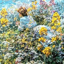 Схема вышивки «Цветочная поляна»