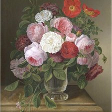 Схема вышивки «Букет роз»