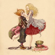 Схема вышивки «Алиса в стране чудес»