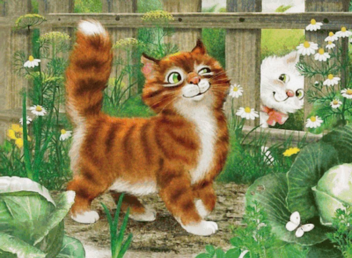 кот и кошка - коты - предпросмотр