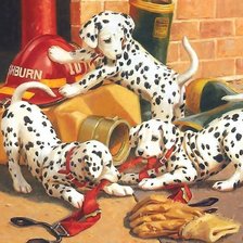 Схема вышивки «собаки»