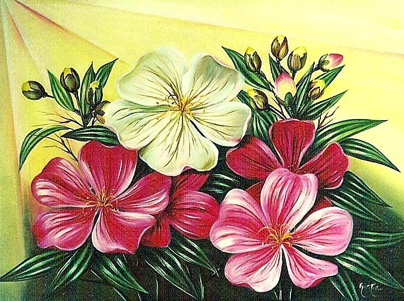 Цветы. - живопись., цветы, натюрморт - оригинал