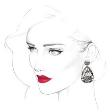 Схема вышивки «Девушка»