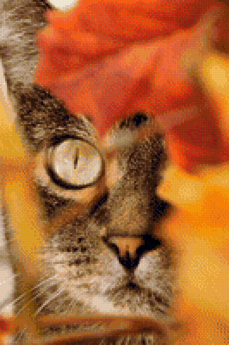 Осеннее настроение - осень, кот, настроение - предпросмотр