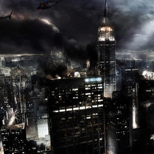 Схема вышивки «Ночной город»