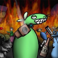 Схема вышивки «Мышь»