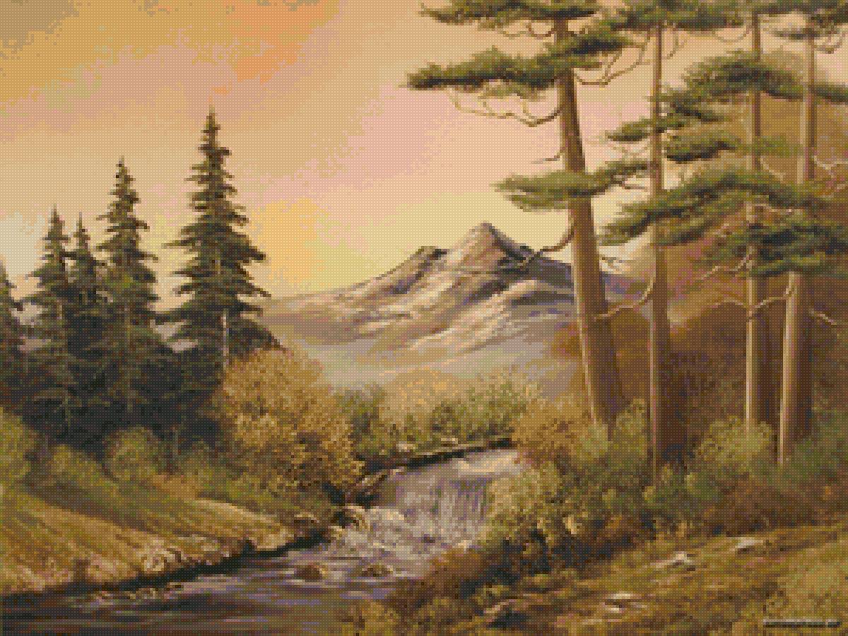 Пейзаж - природа, река, пейзаж, лес - предпросмотр