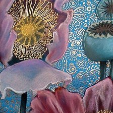 Схема вышивки «Маки»