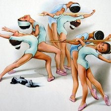 Схема вышивки «балет»