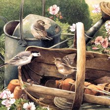 Схема вышивки «По картине Марджолен Бастин»