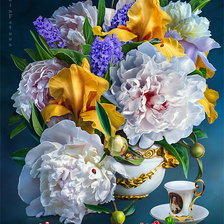 Схема вышивки «pekná kytica»