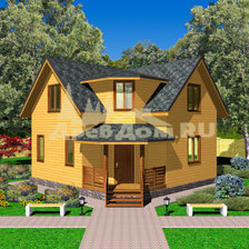 Схема вышивки «дом»