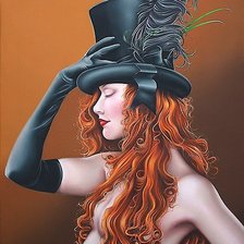 Схема вышивки «Девушка»