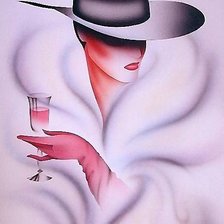 Схема вышивки «Девушка»