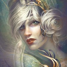 Схема вышивки «Девушка»