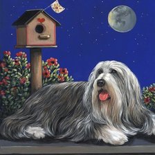 Схема вышивки «собака»