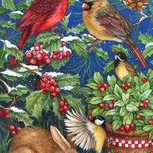 Схема вышивки «мир животных»