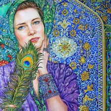 Схема вышивки «сапфир»