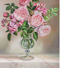 Схема вышивки «Букет в вазе»