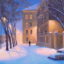 Схема вышивки «Городской пейзаж»