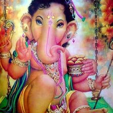 Схема вышивки «ганеша»