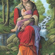 Схема вышивки «материнские объятия»