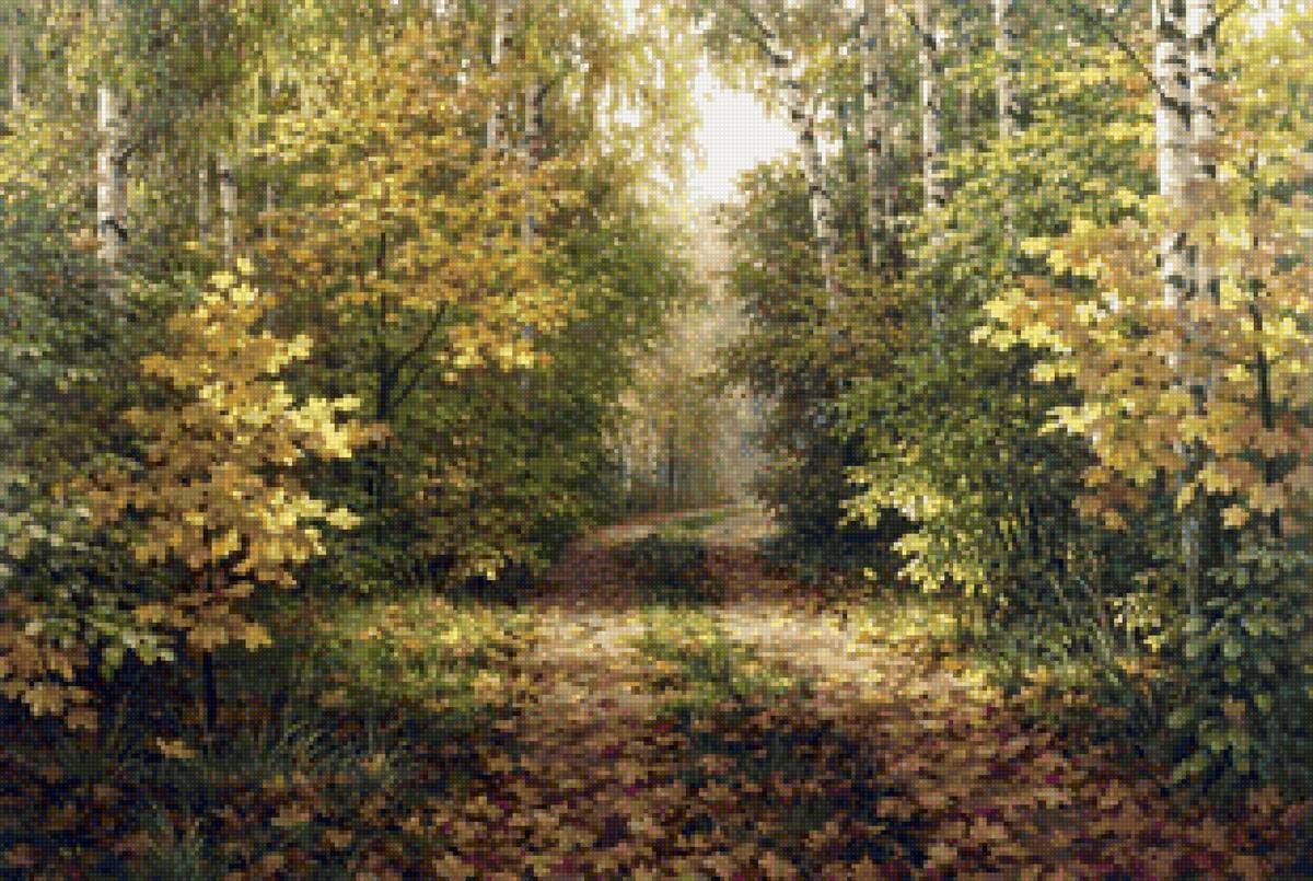 Худ. Игнатьев Александр - пейзаж, осень, природа, лес - предпросмотр