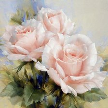 Схема вышивки «розы»