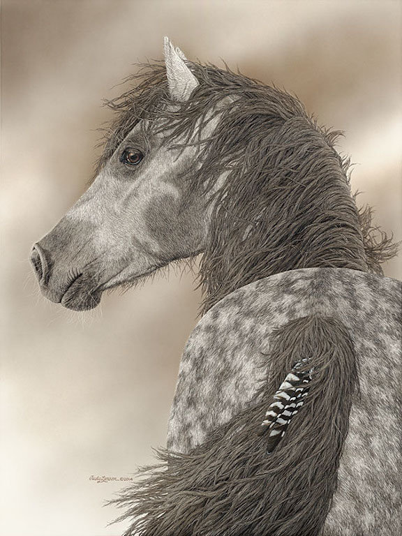 картина, Джуди Ларсон - лошадь, картина, джуди ларсон - оригинал