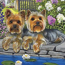 Схема вышивки «собаки»