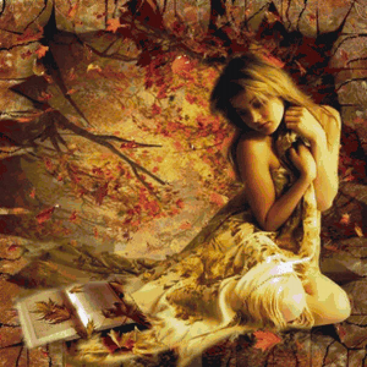 ОСЕННЯЯ ДЕВУШКА - осень, девушка. природа - предпросмотр