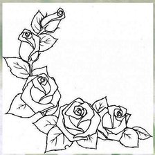 Схема вышивки «розы»