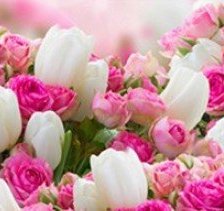 Схема вышивки «весенние цветы»