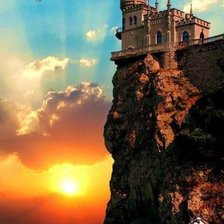 Закат над морем