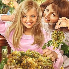 Схема вышивки «виногад»