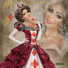 Схема вышивки «королева»