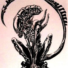 Схема вышивки «Чужой»