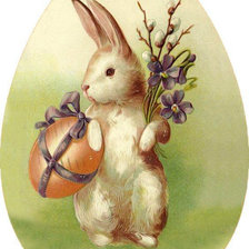 Схема вышивки «Пасхальный зайка»