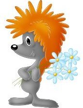 Схема вышивки «ежик»