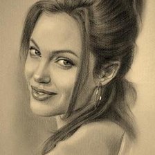 Схема вышивки «Анжелина Джоли»